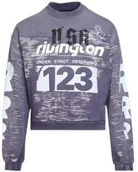RIVINGTON roi Rebis - Membership Uso Graphic-Print Sweatshirt - Lyst