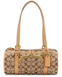COACH - Kisslock Barrel Tote Bag 28Cm - Lyst
