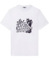 MSGM - Graphic-Print T-Shirt - Lyst