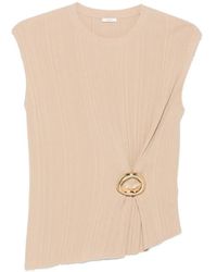 JOSEPH - Pleated Ring-Detail Top - Lyst
