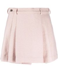 The Mannei - Bran Faltenrock Mit Hohem Bund - Lyst