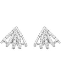 Dana Rebecca - 14Kt Sarah Leah Diamond Five Burst Huggie Earrings - Lyst