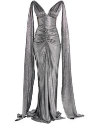 Rhea Costa - Robe-Cape À Col V - Lyst
