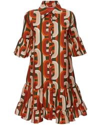 La DoubleJ - Choux Katoenen Mini-Jurk - Lyst