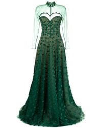 Saiid Kobeisy - Polka Dot Beaded Tulle Gown - Lyst