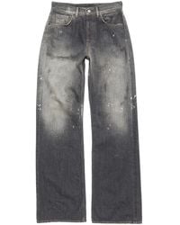 Acne Studios - Jean Ample À Effet Usé - Lyst