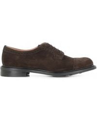Cheaney - Brogue Suede Derby Shoes - Lyst