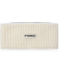 Pinko - Ribbed Logo-Patch Headband - Lyst
