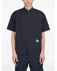 and wander - Hemd Mit Logo-Print - Lyst
