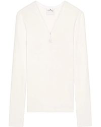 Courreges - T-Shirt À Col Zippé (Années 90) - Lyst