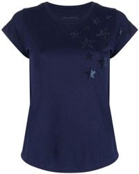 Zadig & Voltaire - Star-print Short-sleeved T-shirt - Lyst