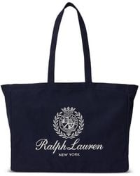 Polo Ralph Lauren - Logo-Embroidered Canvas Tote Bag - Lyst