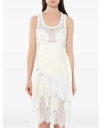 Givenchy - Lace-Detail Asymmetric Midi Dress - Lyst