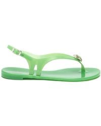 Casadei - Jelly Flat Sandals - Lyst