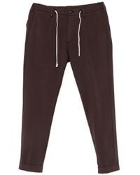 Eleventy - Drawstring-Waist Pleated Trousers - Lyst
