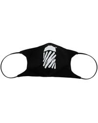 Off-White c/o Virgil Abloh - Diag-Stripe Print Face Mask - Lyst