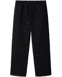Off-White c/o Virgil Abloh - Logo-Jacquard Bouclé Trousers - Lyst
