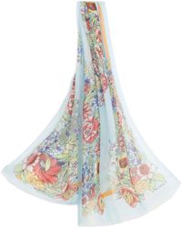 Etro - Floral-print Silk Scarf - Lyst
