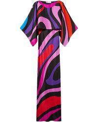 Emilio Pucci - Iride-print Silk Gown - Lyst
