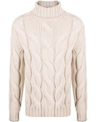 Brunello Cucinelli - Cable-knit Roll-neck Jumper - Lyst