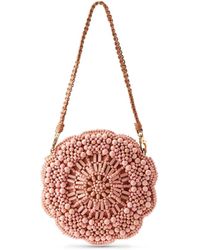 Aranaz - Bead-embellished Flower Shoulder Bag - Lyst