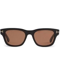 Tom Ford - T-Logo Square-Frame Sunglasses - Lyst