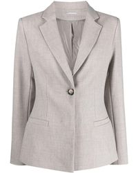 Damen Bekleidung Jacken Blazer Sakkos und Anzugsjacken 12 STOREEZ Einreihiger Smoking-Blazer in Schwarz 