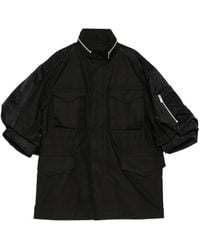 Sacai - Giacca A Maniche Corte Con Tasche - Lyst