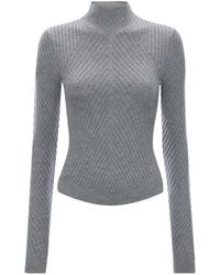 Victoria Beckham - Georgia Ribgebreide Trui - Lyst