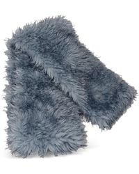 Ganni - Long Pile Alternative Fur Scarf - Lyst