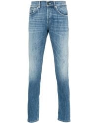 Dondup - Logo-plaque Distressed Jeans - Lyst