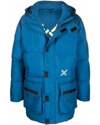 KENZO - Padded Hooded Coat - Lyst