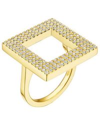 CADAR - Anello a sigillo Foundation in oro giallo 18kt con diamanti - Lyst