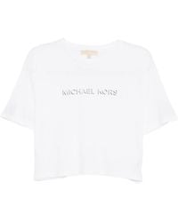 MICHAEL Michael Kors - Logo-Embossed T-Shirt - Lyst