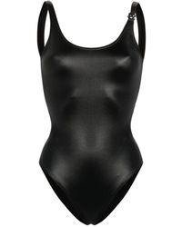 Palm Angels - Monogram-Plaque Swimsuit - Lyst