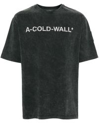 A_COLD_WALL* - Logo-print Cotton T-shirt - Lyst
