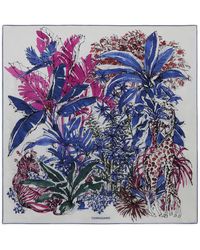 Ferragamo - Jungle-print Silk Foulard Scarf - Lyst