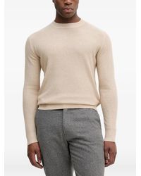 Sisley - Crew-Neck Textured Sweater - Lyst
