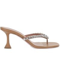 AMINA MUADDI - Gigi Crystal-Embellished Heeled Sandals - Lyst