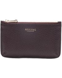 Aspinal of London - Ella Pebbled-Leather Cardholder - Lyst
