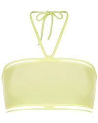 Gloria Coelho - Top de bikini con cuello halter - Lyst