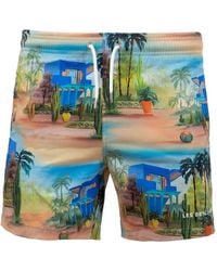Les Benjamins - Printed Swim Shorts - Lyst