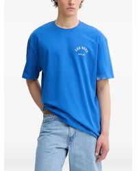 Les Deux - Logo-Print Crew-Neck T-Shirt - Lyst