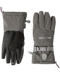 Brunello Cucinelli - Bonded Taffeta Mountain Gloves With Logo - Lyst