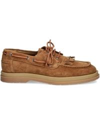 HUGO - Suede Loafers - Lyst