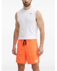 The North Face - Logo-Print Track Shorts - Lyst