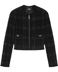 Versace - Tweed Jack Met Rits - Lyst