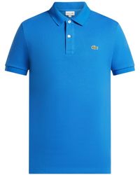Lacoste - Logo-embroidered Cotton Polo Shirt - Lyst