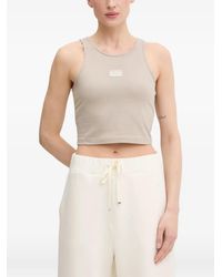 EA7 - Débardeur Crop Logo Series - Lyst