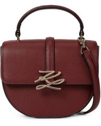 KARL LAGERFELD - K/Autograph Drop Cross Body Top-Handle Bag - Lyst